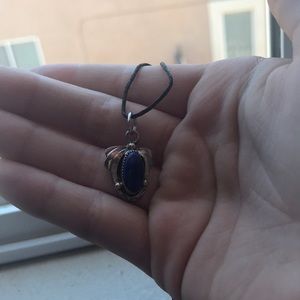 Blue and silver necklace!!